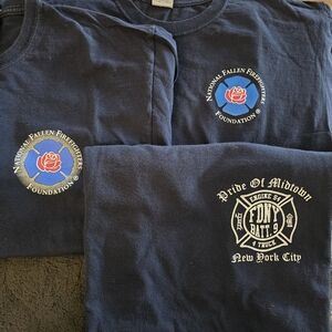 Set Of 3 - T‑Shirt with Firefighter Emblems